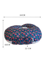 Cojín de lactancia impermeable XL Blue Garden - Imagen 4