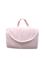 Mudador portátil lino rosa bebé - Imagen 2