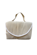 Mudador portátil lino beige crudo - Imagen 2