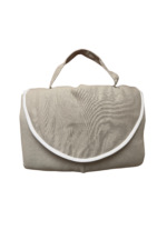 Mudador portátil lino gris - Imagen 2
