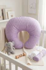 Cojín de lactancia impermeable Purple Love