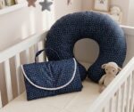 Pack Impermeable Cojín de lactancia y Mudador Portátil Blue Love